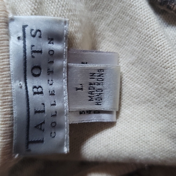 TALBOTS Cashmere Silk Snakeskin Pattern sz L - Picture 4 of 5